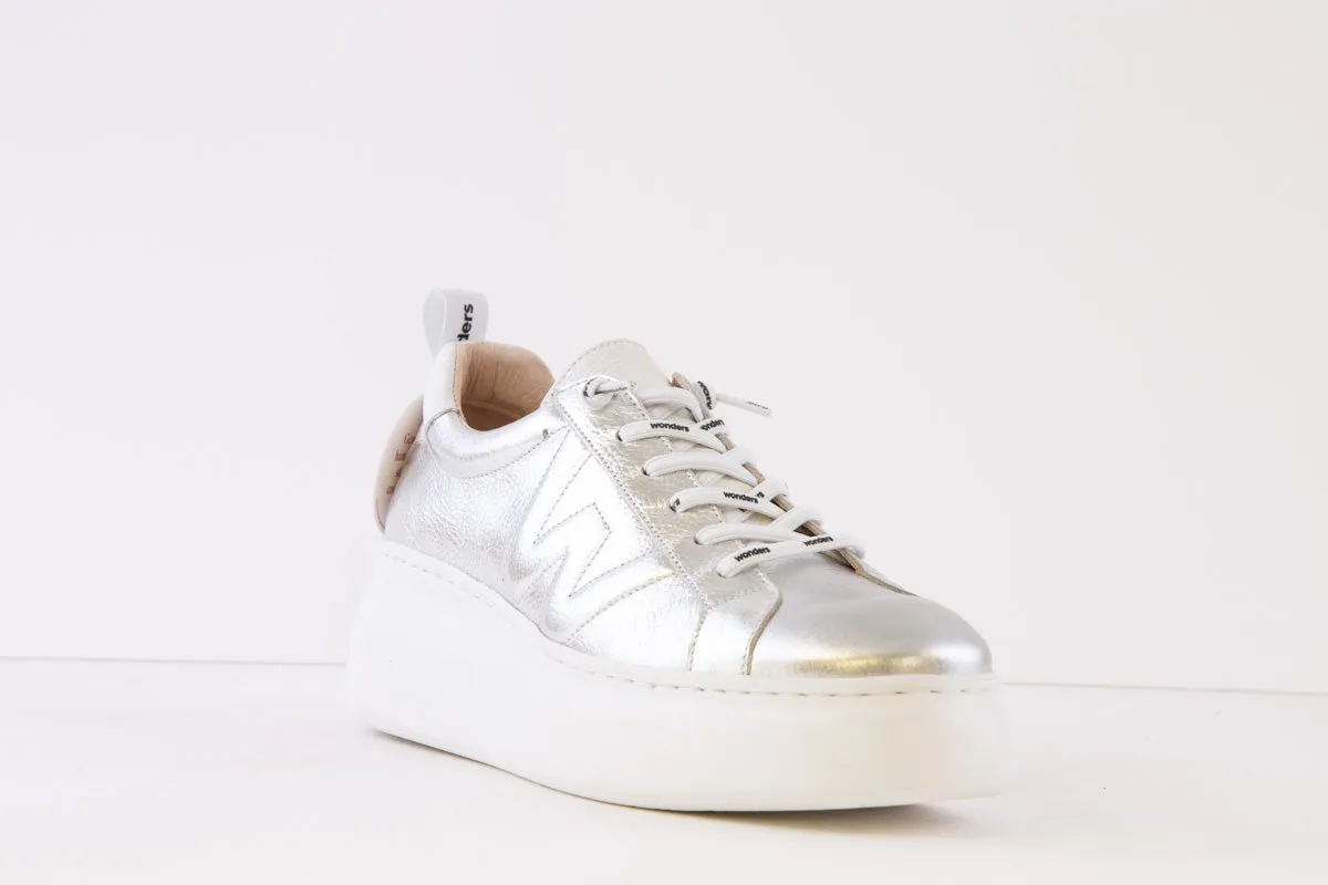 WONDERS - A-2632 SLIP-ON SHOE - SILVER