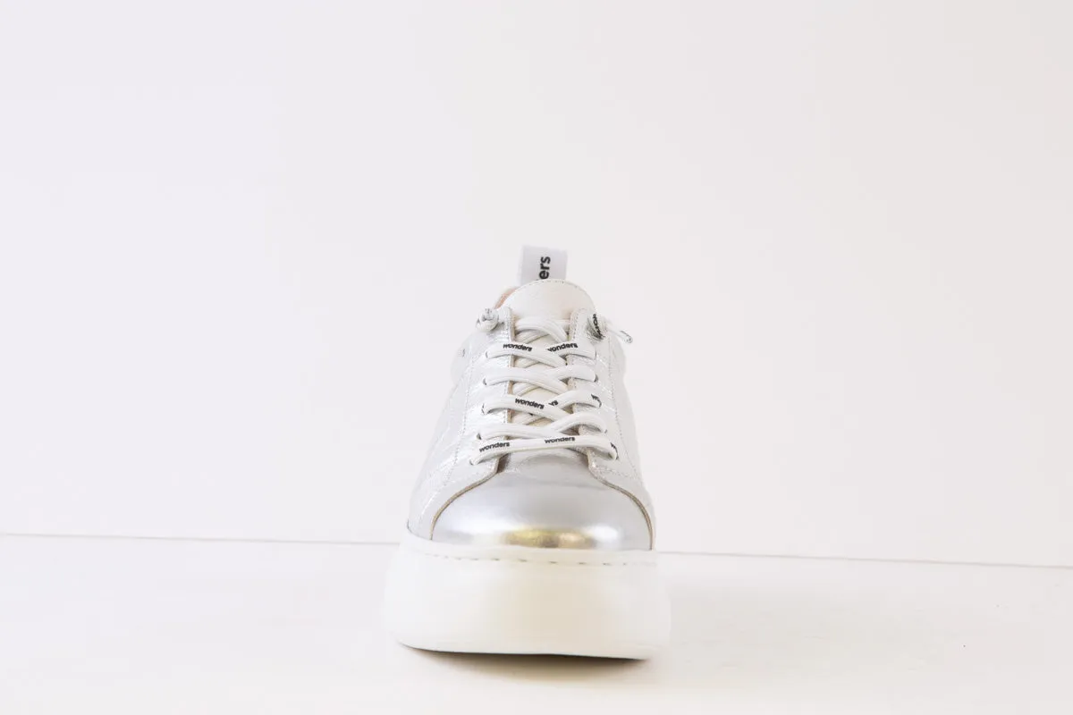 WONDERS - A-2632 SLIP-ON SHOE - SILVER