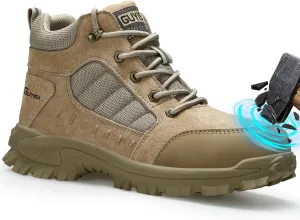 Work Boots for Men Breathable Steel Toe Boots Lightweight Steel Toe Shoes for Men Construction Boot Comfortable Safety Boot Indestructible Industrial Work Shoes