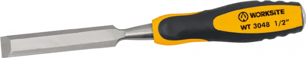 Worksite Flat Plate Chisell 3/4 inches (19MM) Heavy Duty Flat Chisel for Wood working, Carving. Chisel blade is made of CrV steel. Anti-slip two-component ergonomic handle WT3050