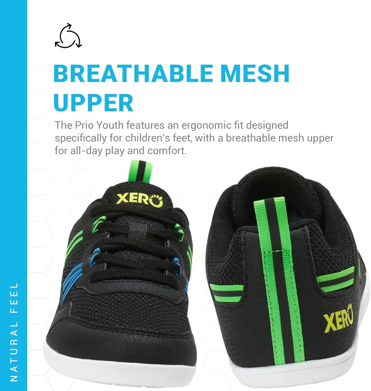 Xero Shoes Kids' Prio Cross Training Shoe - Lightweight Zero Drop, Barefoot