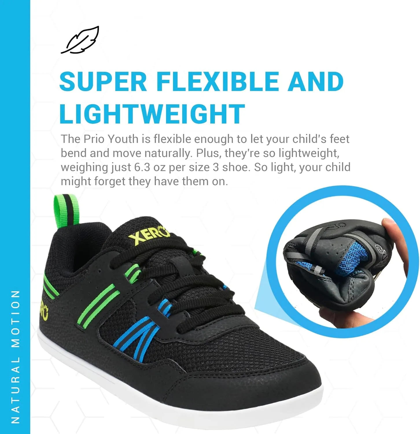 Xero Shoes Kids' Prio Cross Training Shoe - Lightweight Zero Drop, Barefoot