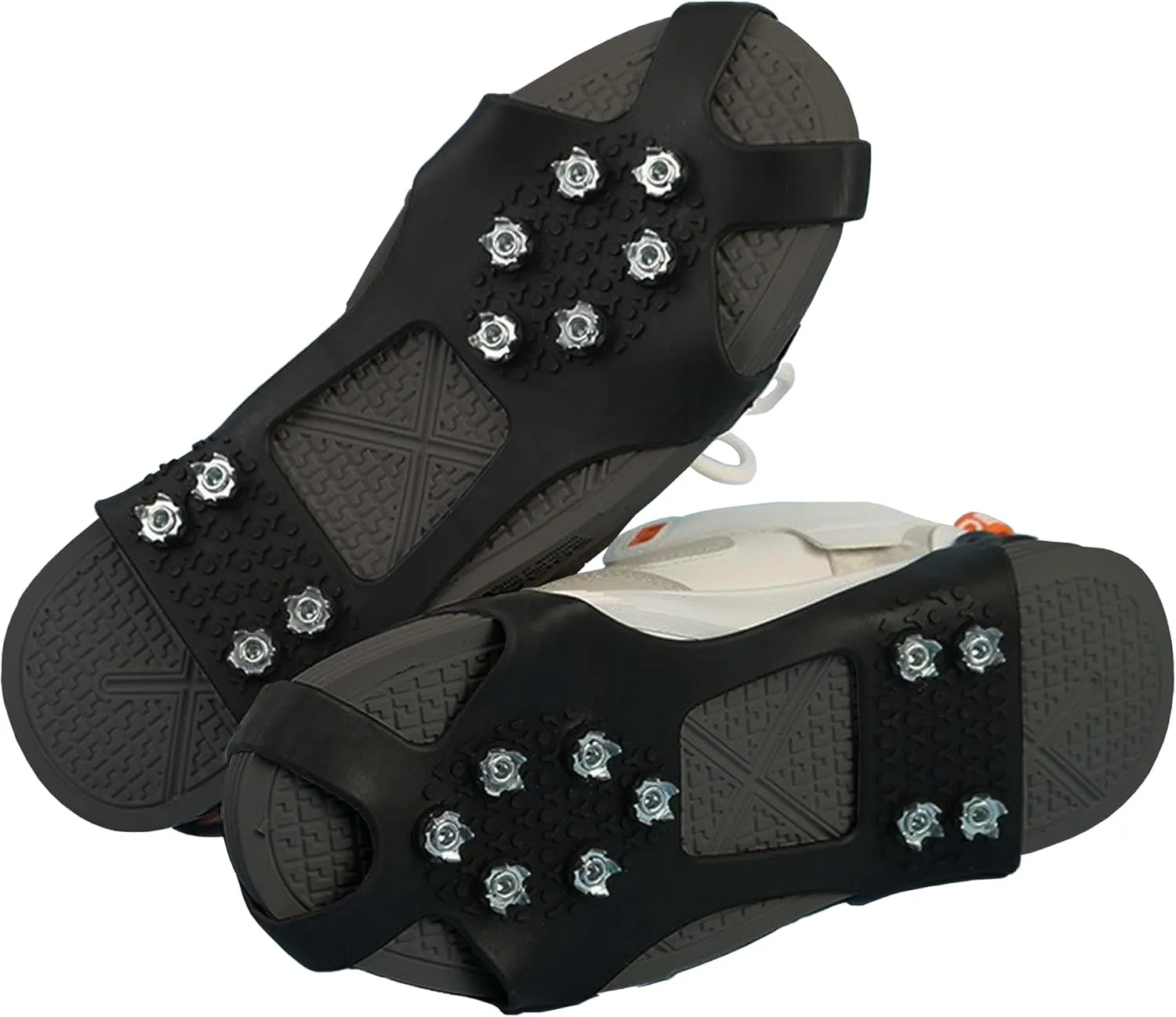 XL Size 10 Tooth Non Slip Crampons Enhanced Ice Grip and Durability for Outdoor Adventures, Ice Cleats Ice Cleats for Shoes and Boots Shoe, Ice & Snow Grips, Crampons for Shoes, Shoe Spikes for Snow