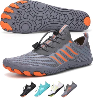 XNIRON Hike Barefoot Shoes for Womens Men,Quick Dry Water Shoes,Beach Pool Aqua Swim Surf Hiking Walking Shoes,Non-Slip Athletic Footwear Wide Toe Water Shoes