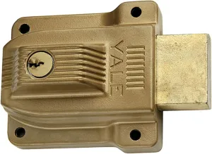 Yale 112-1/4F Heavy-Duty Deadbolt w/ Flat Strike