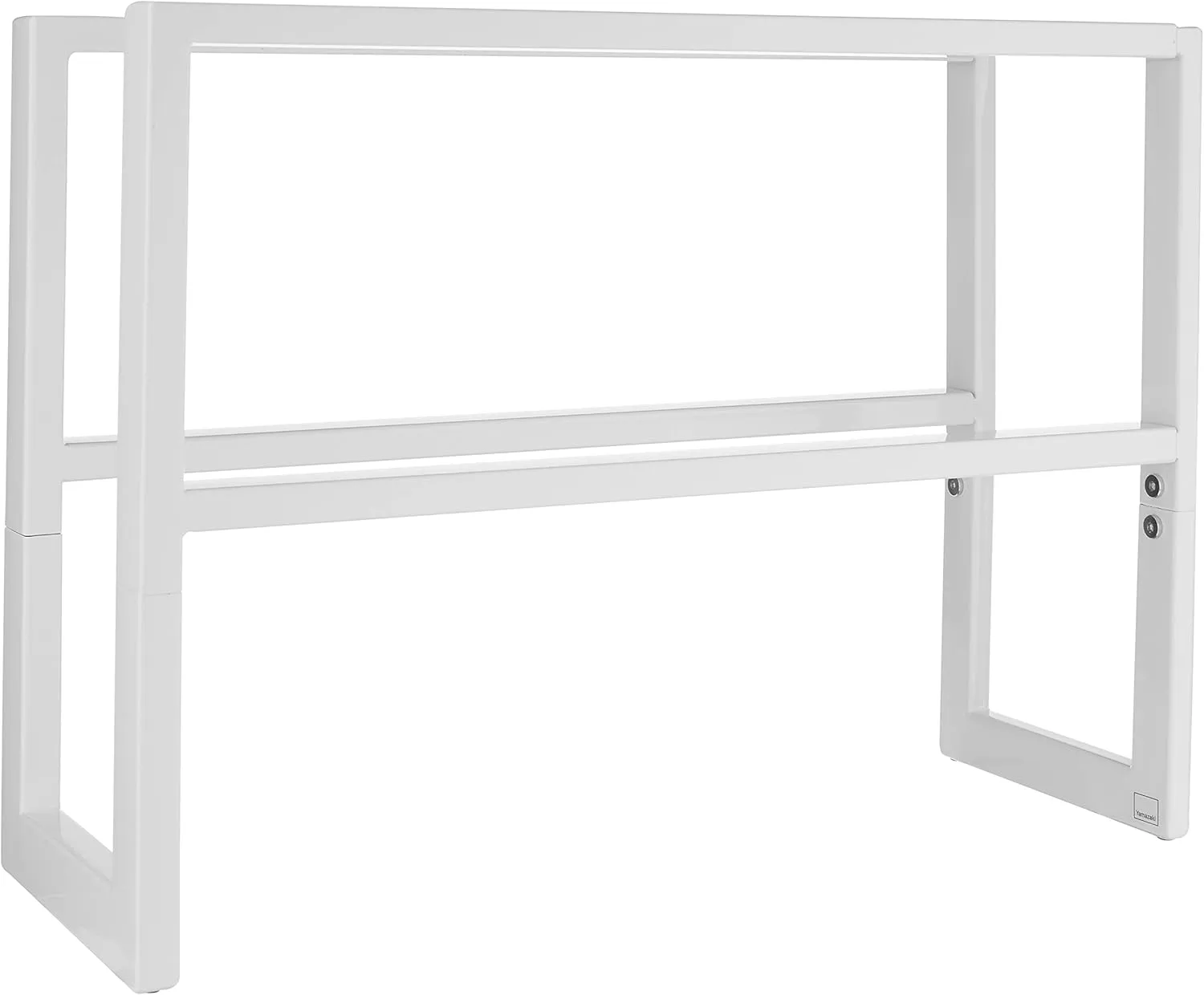 Yamazaki Home Expanding Shoe Rack, Metal, Adjustable Steel One Size White