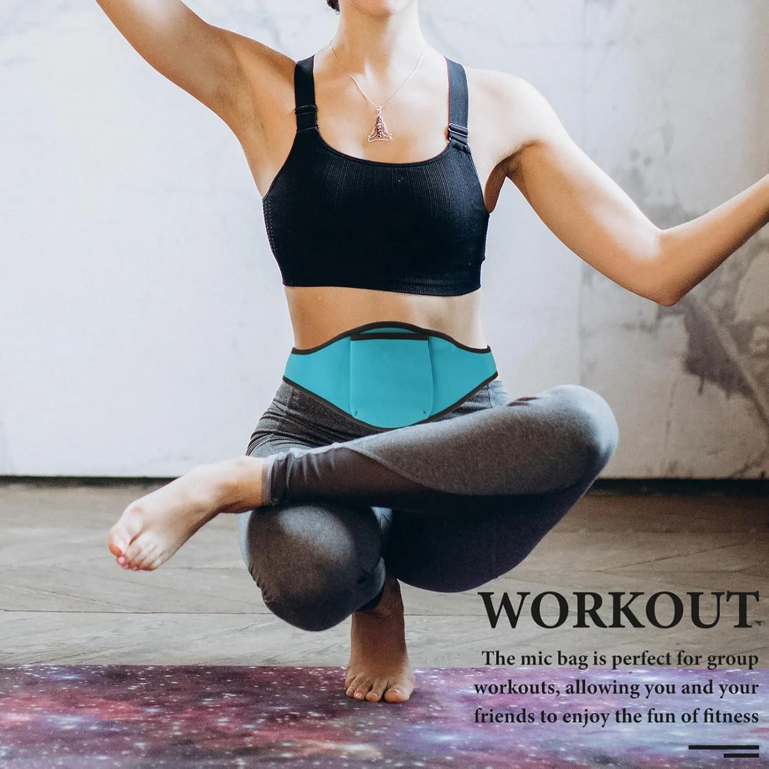 YARNOW 3sets 2pcs Adjustable Mic Belt Bag for Fitness Instructors Comfortable Microphone Carrier Pouch for Dance Classes Group Workouts Stabilizes Microphone 2pcs*3