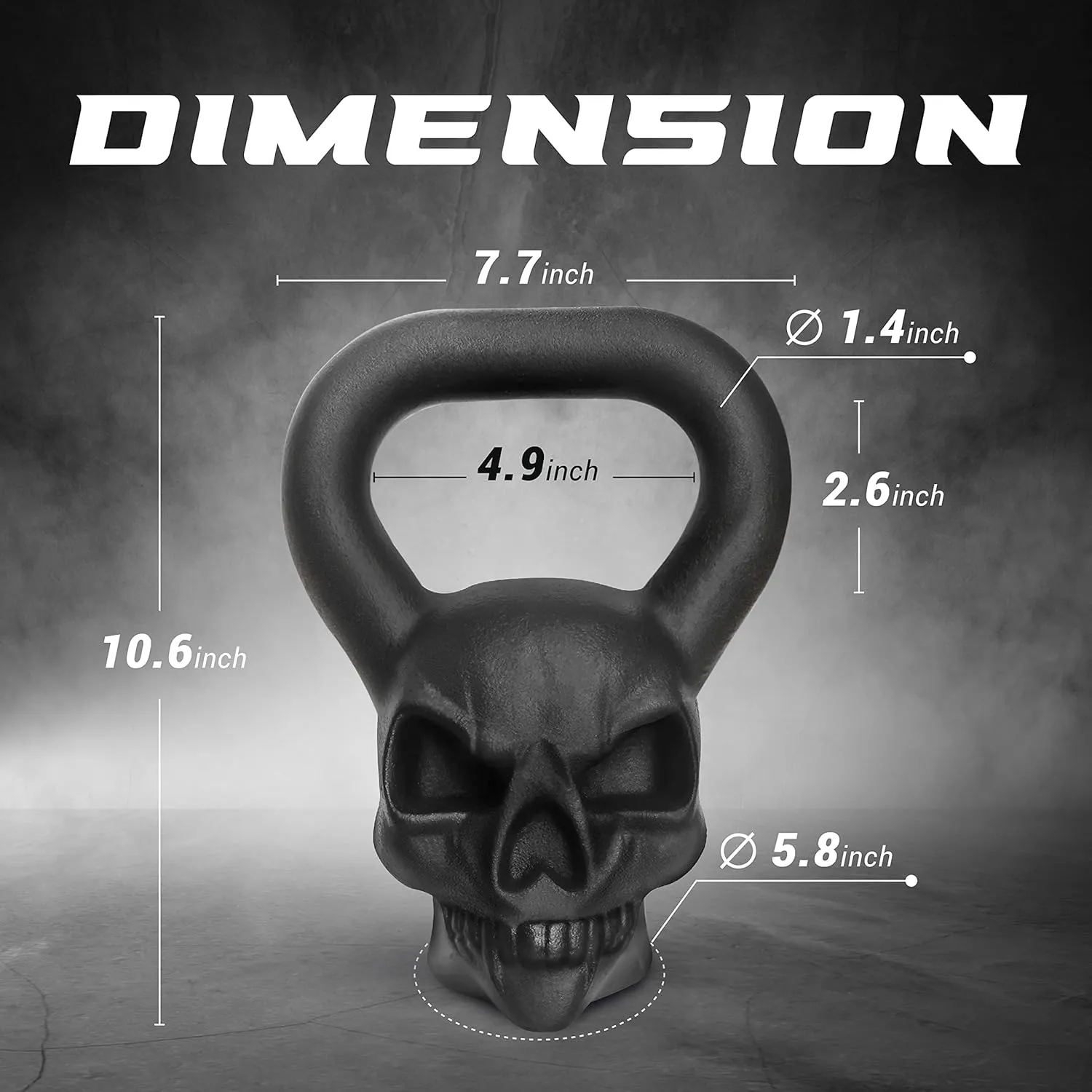 Yes4All Kettlebell Special Shape, Upgraded &Multifunctional for Advanced Training, Solid Cast Iron Powder Coated, Anti Slip Handle Strength Training Equipment