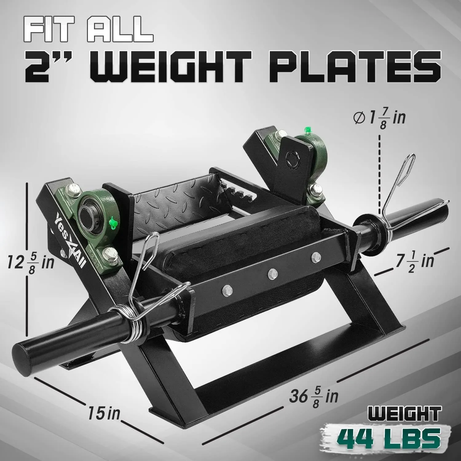Yes4All Tibialis Trainer, Professional Calf Raise Machine, Effective Tibia Dorsi Calf Machine Ideal for Weight Plate 2 Inches