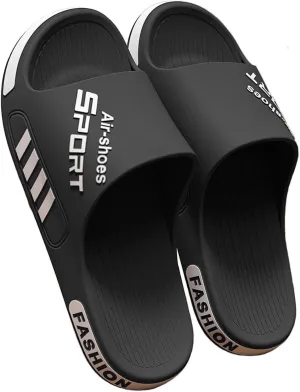 YUNZLAN Plus Size Men's Slides Sandals,Bathroom Shower Slippers,Non-slip Beach Pool Slides Shoes Outdoor Indoor