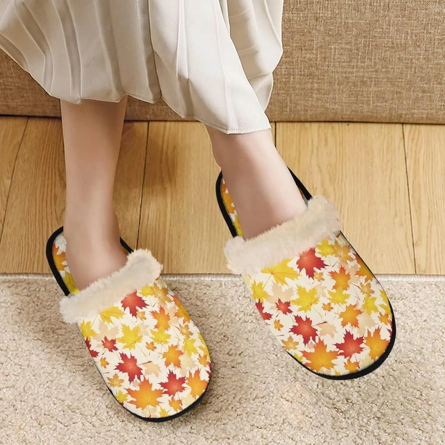 Yzaoxia House Slippers for Women Girls Soft Cozy Bedroom Slippers Fuzzy Warm Winter Anti Slip