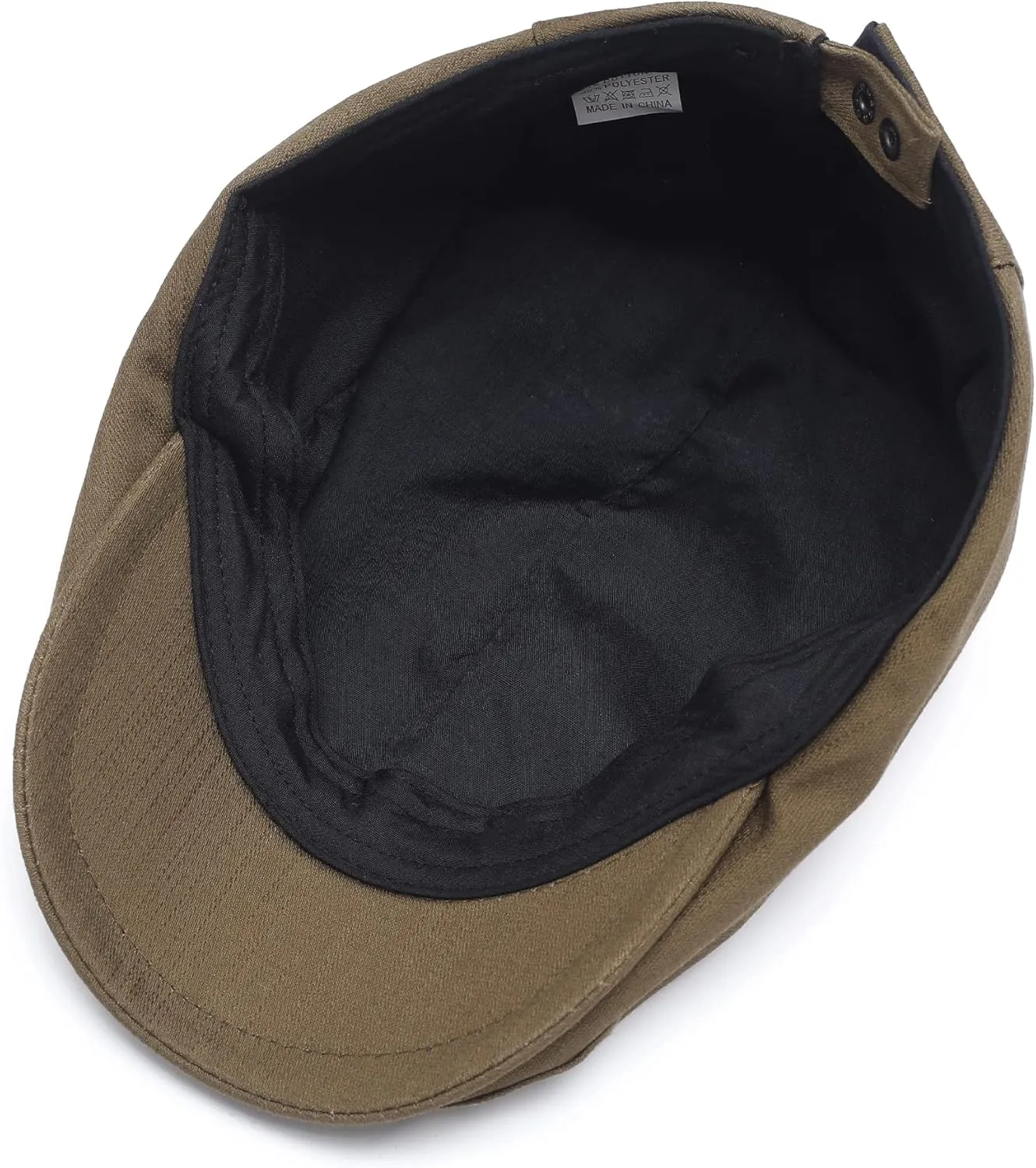 ZLYC Men Cotton Flat Cap Summer Scally Ivy Gatsby Newsboy Beret Driver Cabbie Hunting Hat