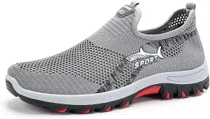 Zureto Jarv Cooling Comfort Sneaker, Men Soft Bottom Comfy Casual Anti-Slip Slip On Summer, Breathable Walking Mesh Shoes for Men